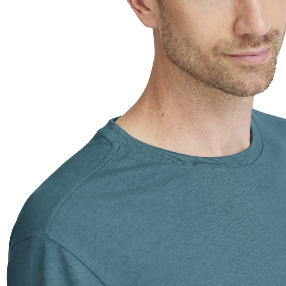 Men's Soft Merino Tee - Chasm Teal - Image 2