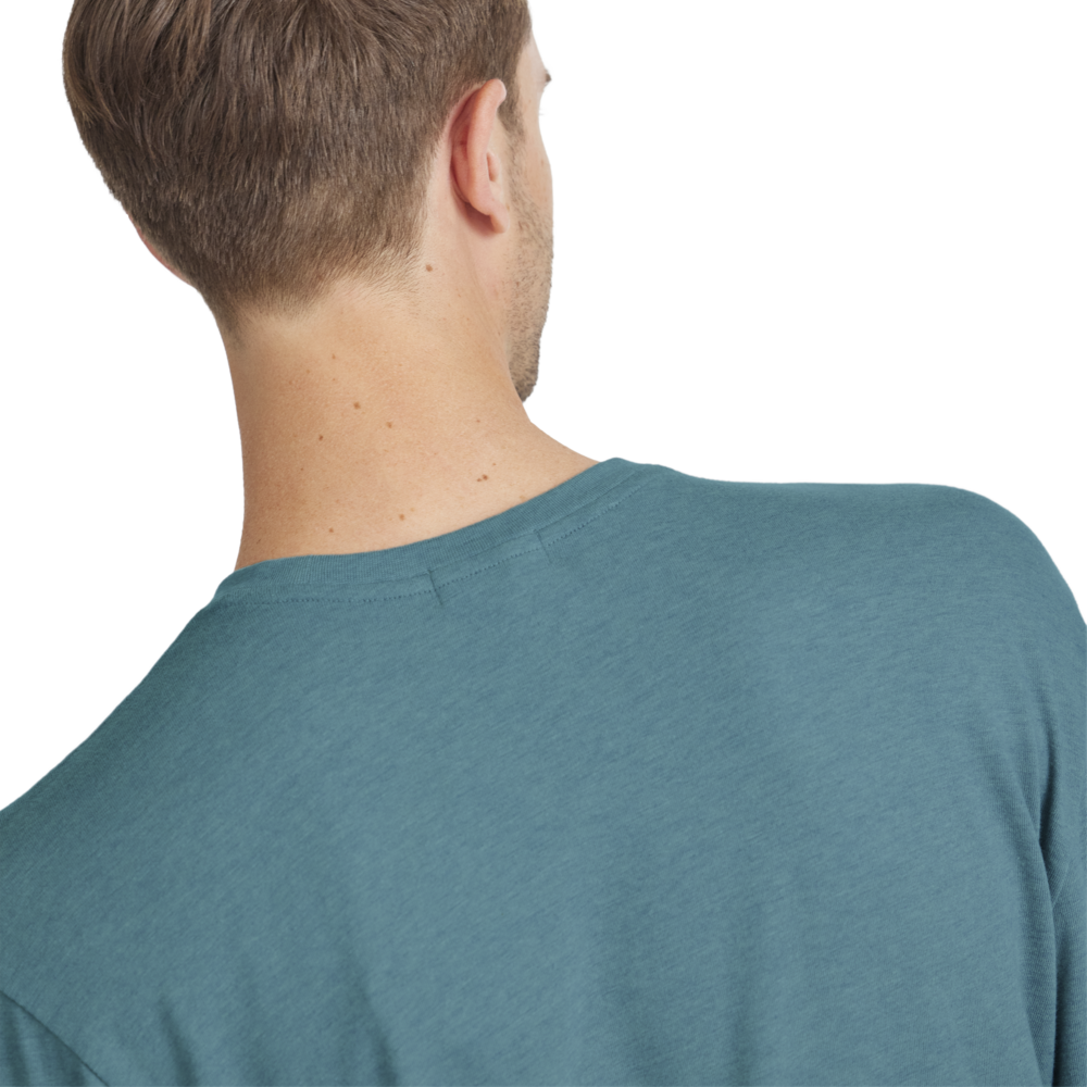 Men's Soft Merino Long Sleeve Tee - Chasm Teal - Image 2