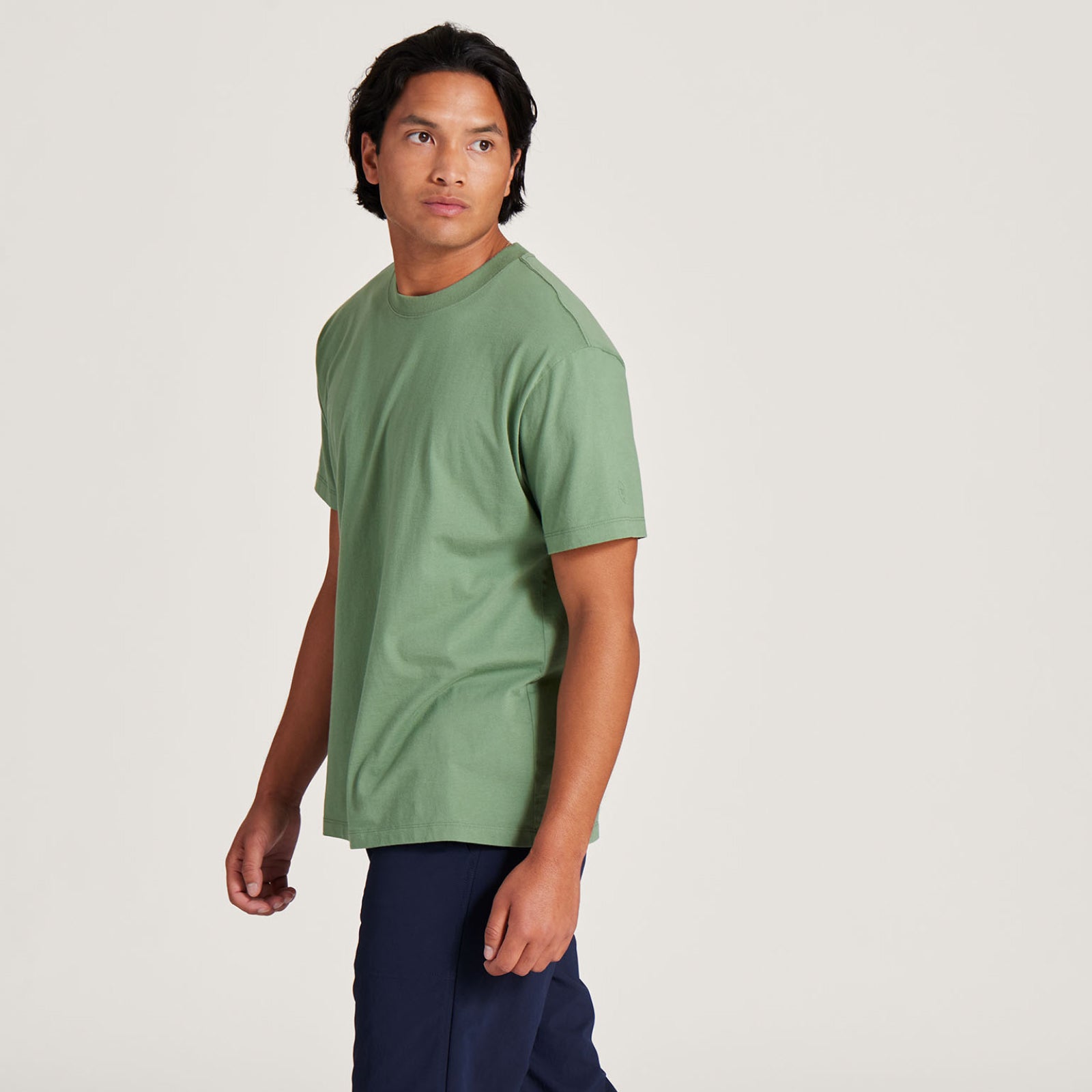 Men's Allgood Organic Cotton Tee - Hazy Cargo - Image 2