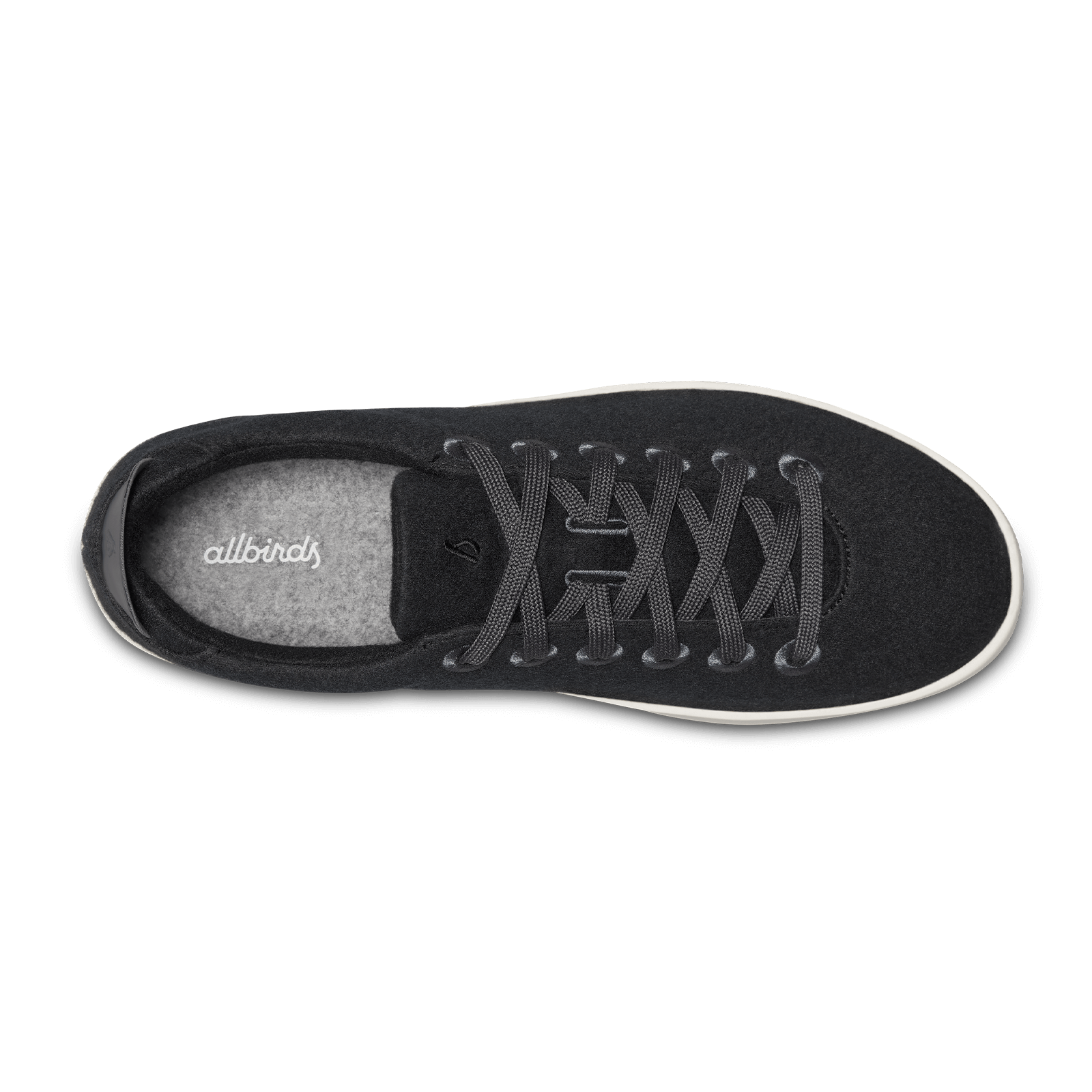 Women's Wool Piper - True Black (White Sole) - Image 3